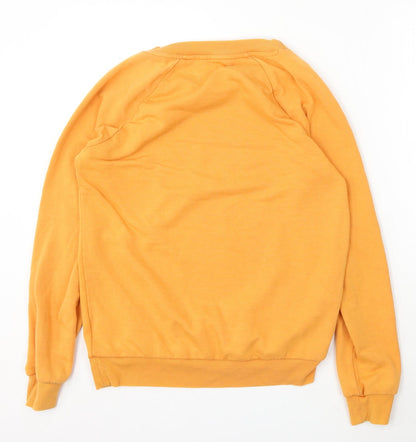 Womens UK Size S NEXT Orange Pullover Sweatshirt