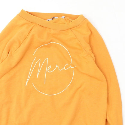Womens UK Size S NEXT Orange Pullover Sweatshirt