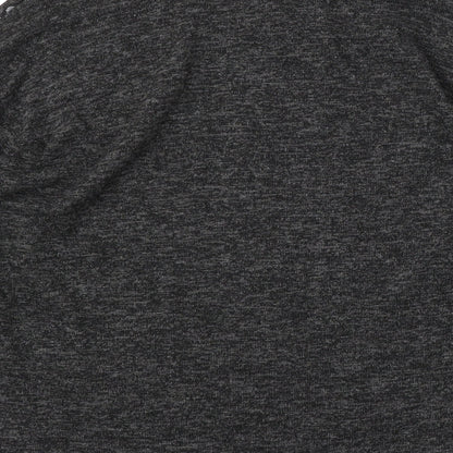 George Womens Grey Round Neck Geometric Polyester Pullover Jumper Size M