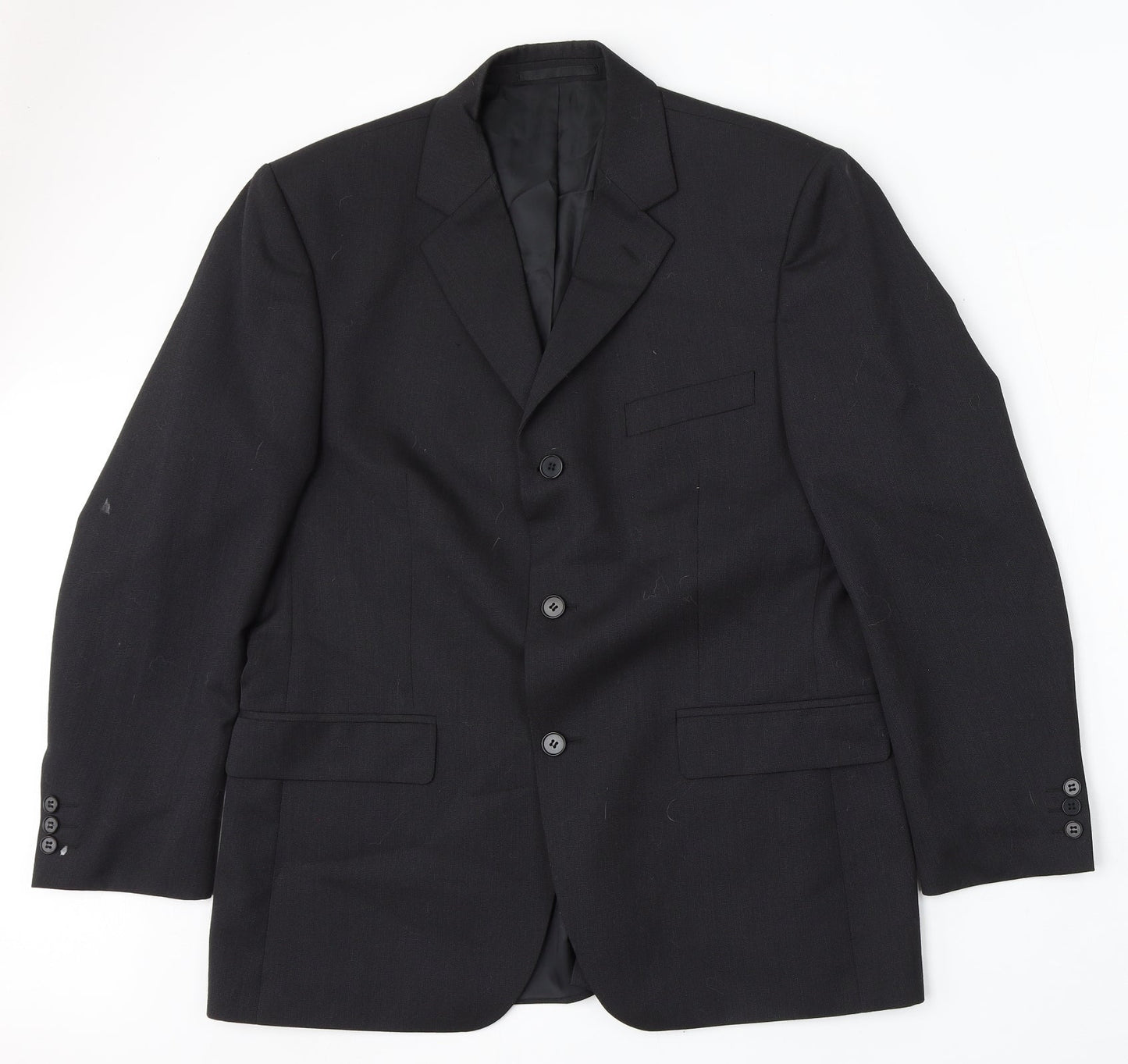 Mens UK Size 40 Burton Regular Black Suit Jacket