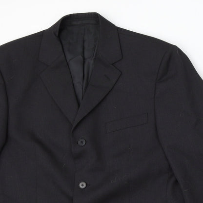 Mens UK Size 40 Burton Regular Black Suit Jacket