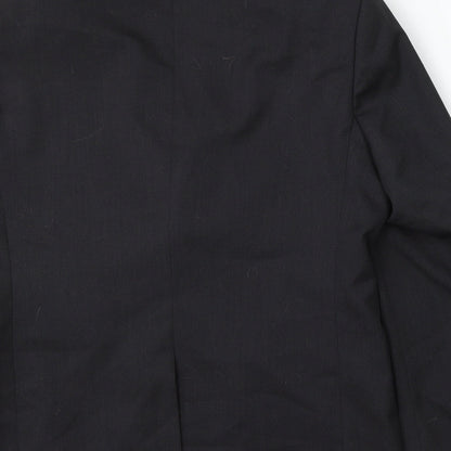 Mens UK Size 40 Burton Regular Black Suit Jacket