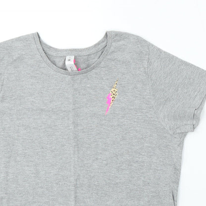 B&C Collection Womens Grey Cotton Basic T-Shirt Size XL Round Neck