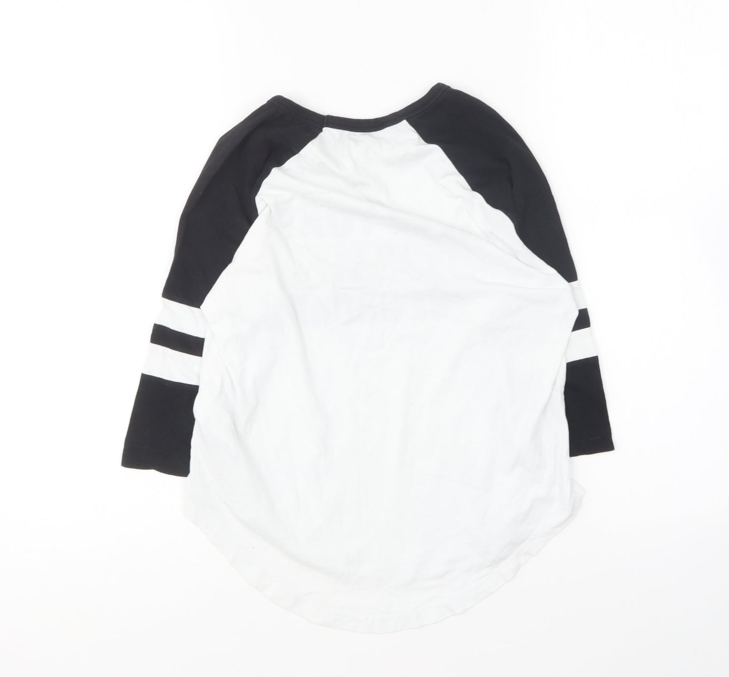New Look Boys White Cotton Basic T-Shirt Size 10-11 Years Round Neck - New York
