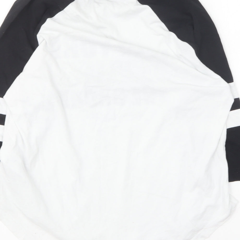 New Look Boys White Cotton Basic T-Shirt Size 10-11 Years Round Neck - New York