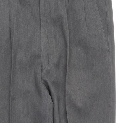 Marks and Spencer Mens Grey Polyester Trousers Size 36 in L29 in Regular