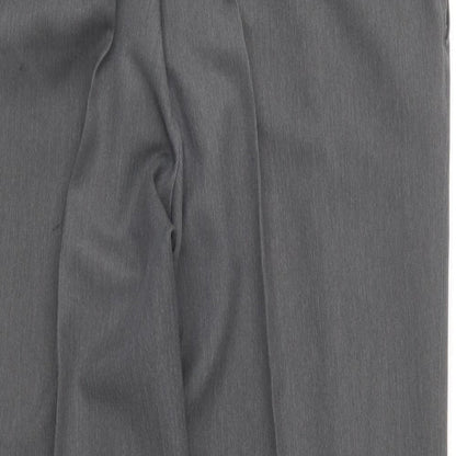 Marks and Spencer Mens Grey Polyester Trousers Size 36 in L29 in Regular