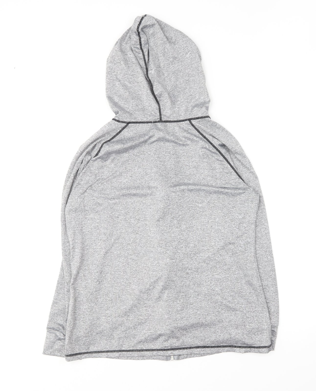 Sykooria Womens Grey Polyester Full Zip Hoodie Size XL