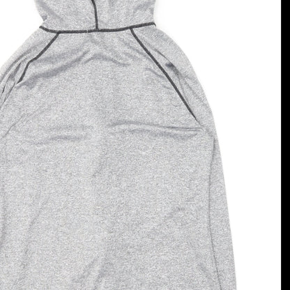 Sykooria Womens Grey Polyester Full Zip Hoodie Size XL
