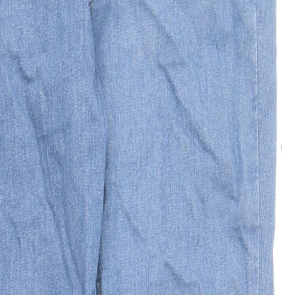 George Womens Blue Cotton Skinny Jeans Size 10 L29 in Regular