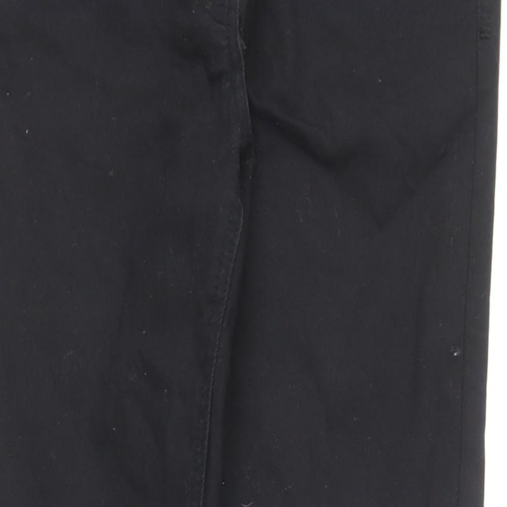 NEXT Womens Black Cotton Skinny Jeans Size 10 L28 in Regular