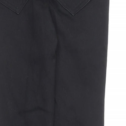 NEXT Womens Black Cotton Skinny Jeans Size 10 L28 in Regular