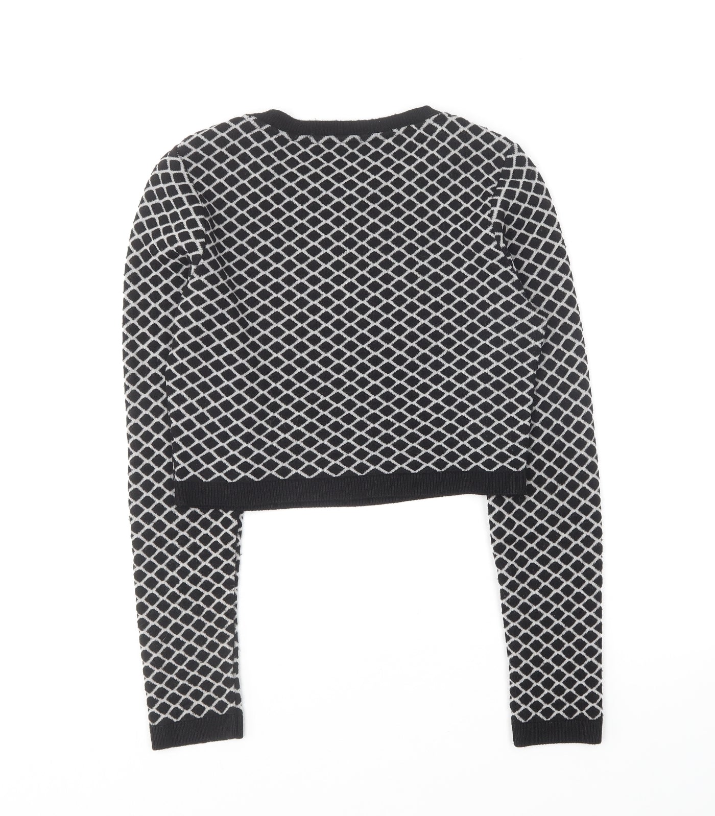 Womens UK Size S Missguided Black Pullover Jumper