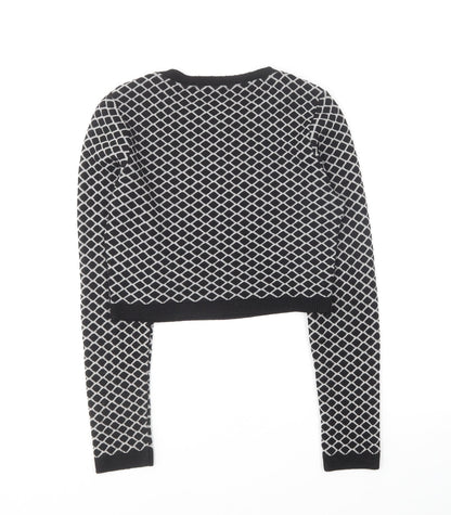 Womens UK Size S Missguided Black Pullover Jumper