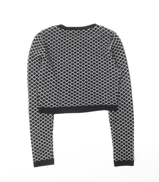 Womens UK Size S Missguided Black Pullover Jumper
