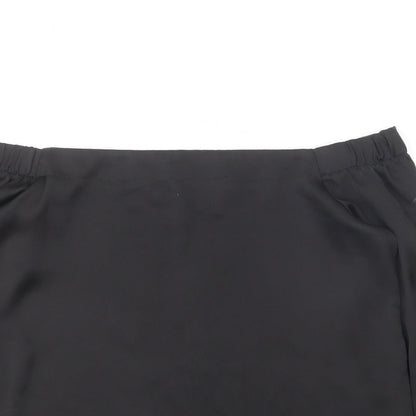 Womens UK Size 10 New Look Black Basic Blouse