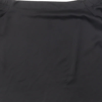 Womens UK Size 10 New Look Black Basic Blouse