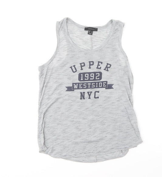 Primark Womens Grey Polyester Basic Tank Size 10 Round Neck - Westside NYC