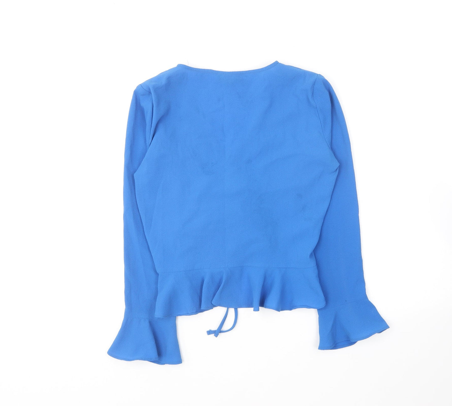 Womens UK Size 6 Topshop Blue Basic Blouse