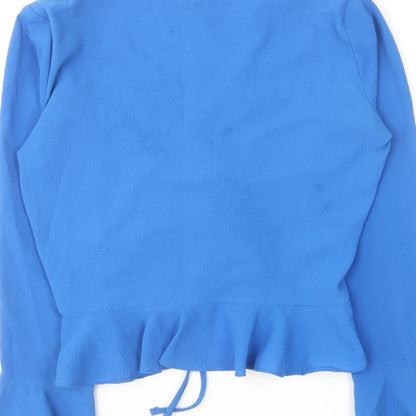 Womens UK Size 6 Topshop Blue Basic Blouse