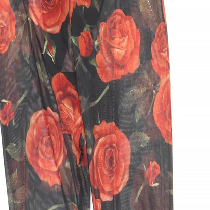 Womens UK Size 4 PRETTYLITTLETHING Regular Fit  Black Trousers