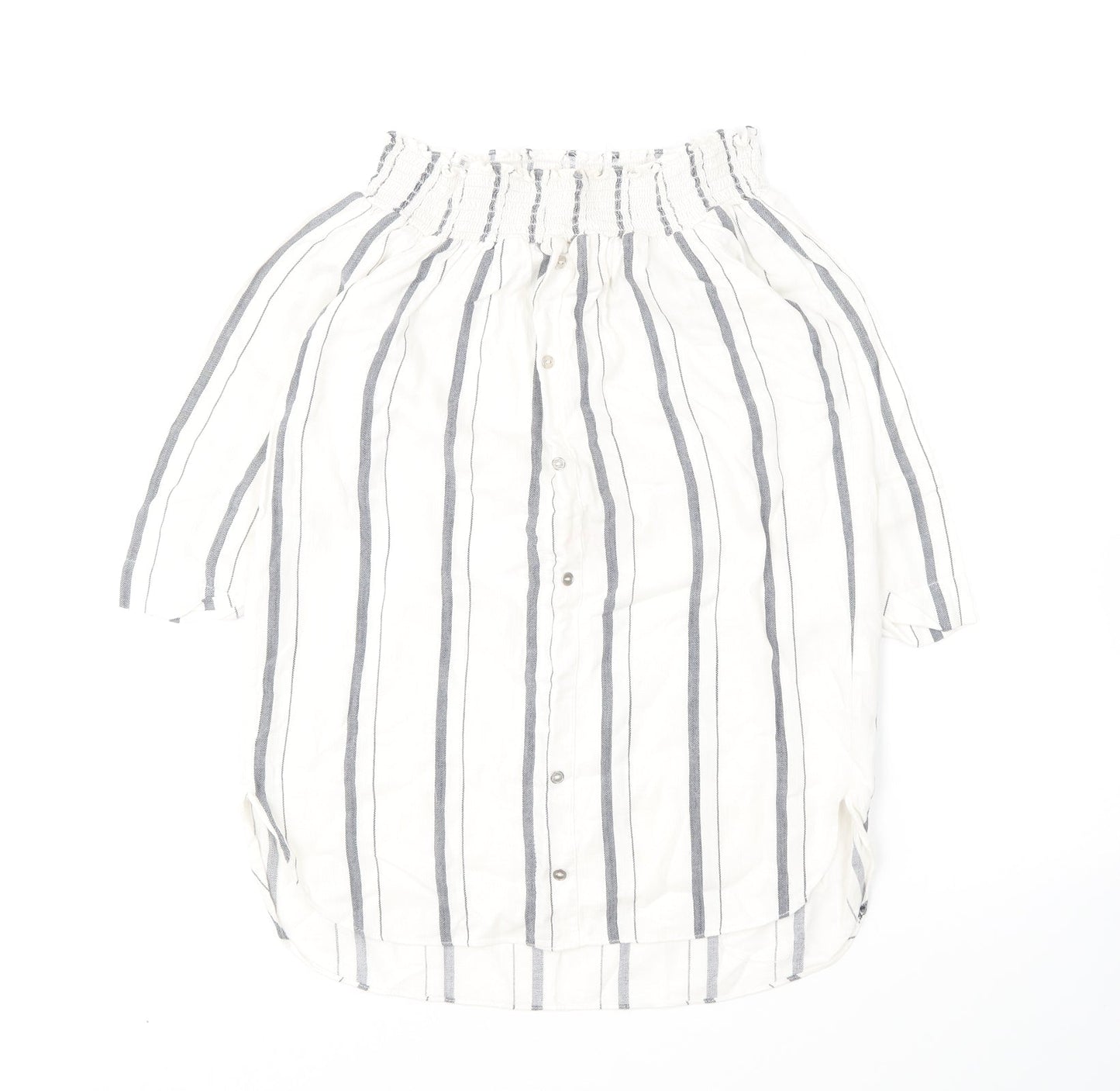 Womens UK Size 6 River Island Ivory Basic Blouse