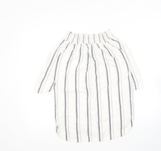 Womens UK Size 6 River Island Ivory Basic Blouse