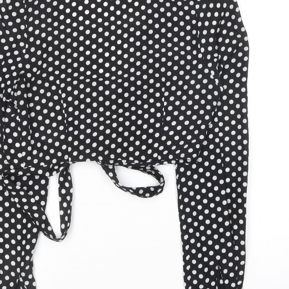 Womens UK Size 6 In the Style Black Basic Blouse