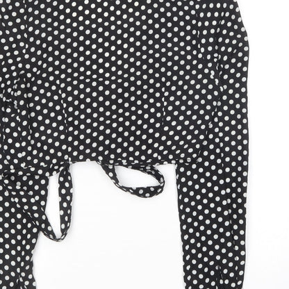 Womens UK Size 6 In the Style Black Basic Blouse