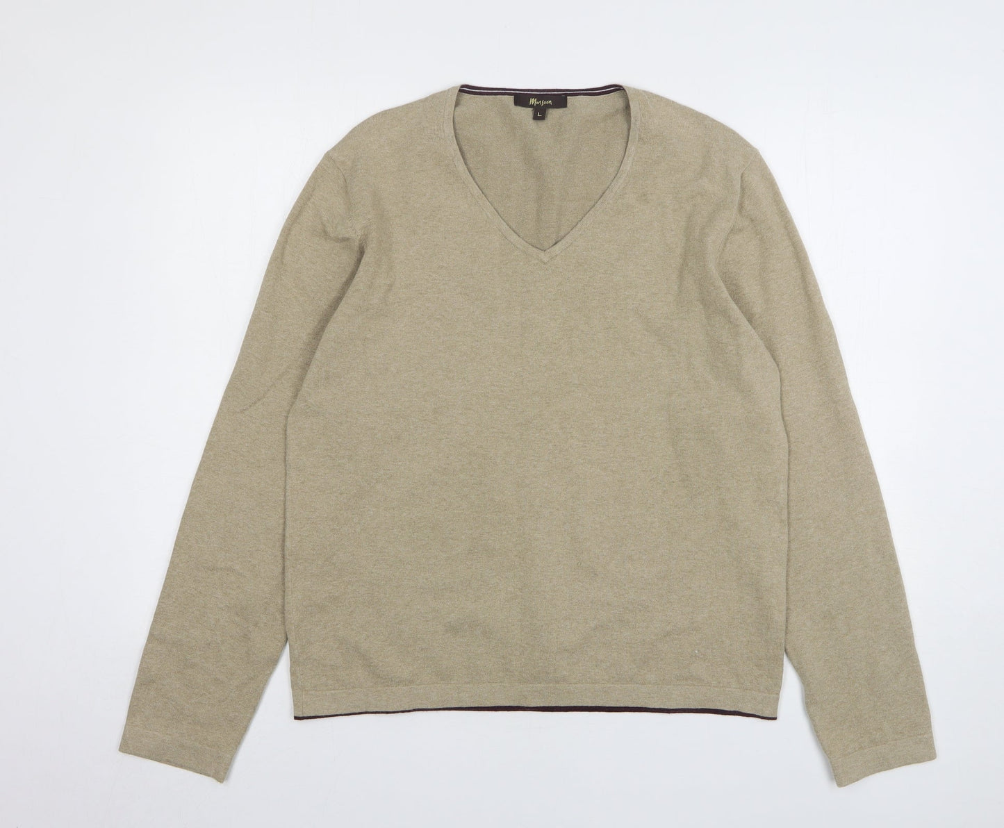 Womens UK Size L Monsoon Beige Pullover Jumper