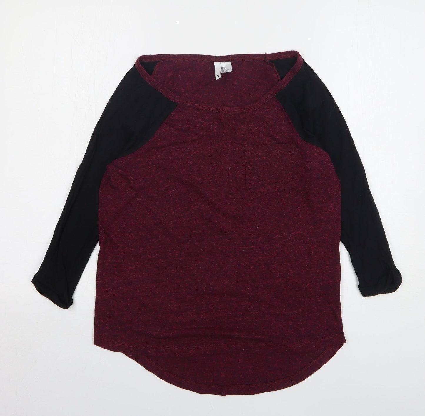 Womens UK Size S H&M Purple Basic T-Shirt