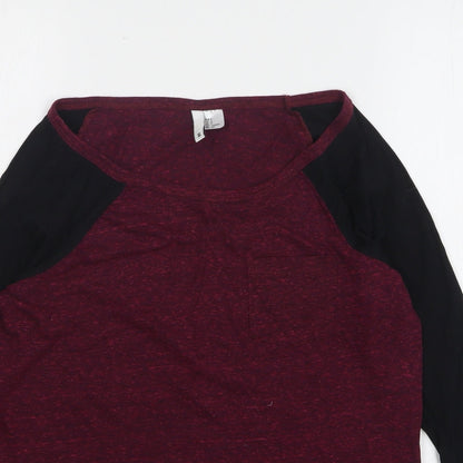 Womens UK Size S H&M Purple Basic T-Shirt