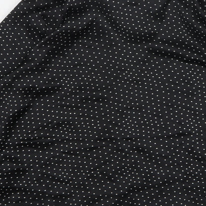 Womens UK Size 6 Topshop Black Basic Button-Up