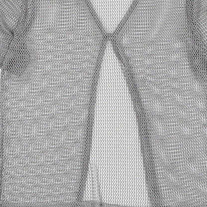 Faber Womens Grey Round Neck Polyester Cardigan Jumper Size L