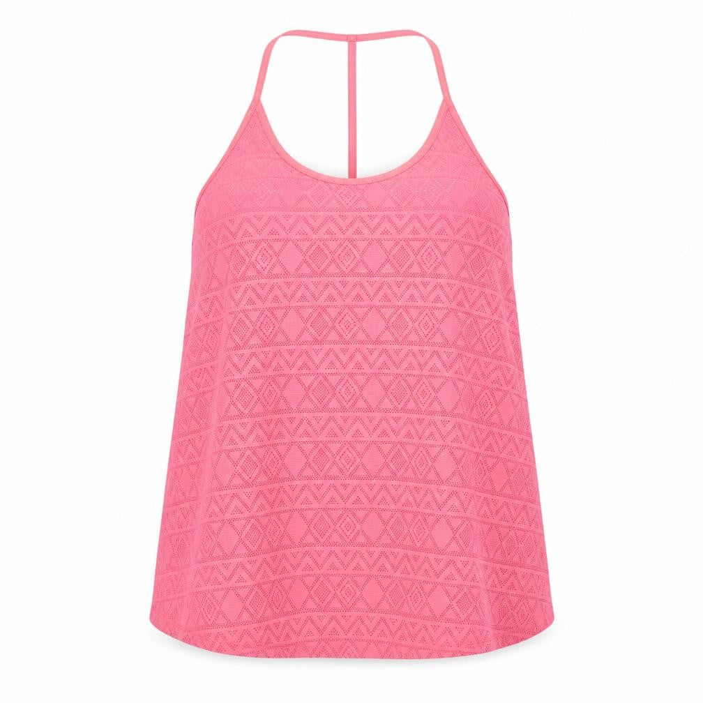 Womens UK Size 12 Resort Pink Basic Tank