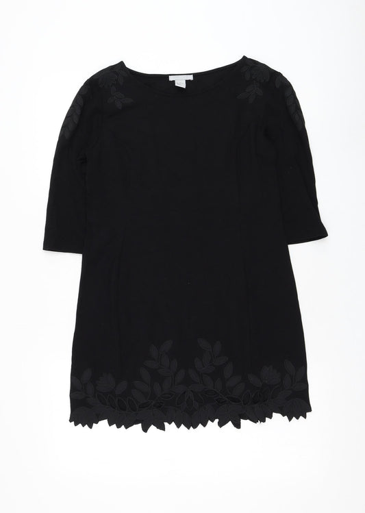 Womens UK Size S H&M Black Basic Blouse