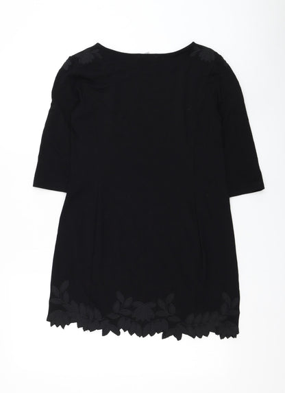 Womens UK Size S H&M Black Basic Blouse