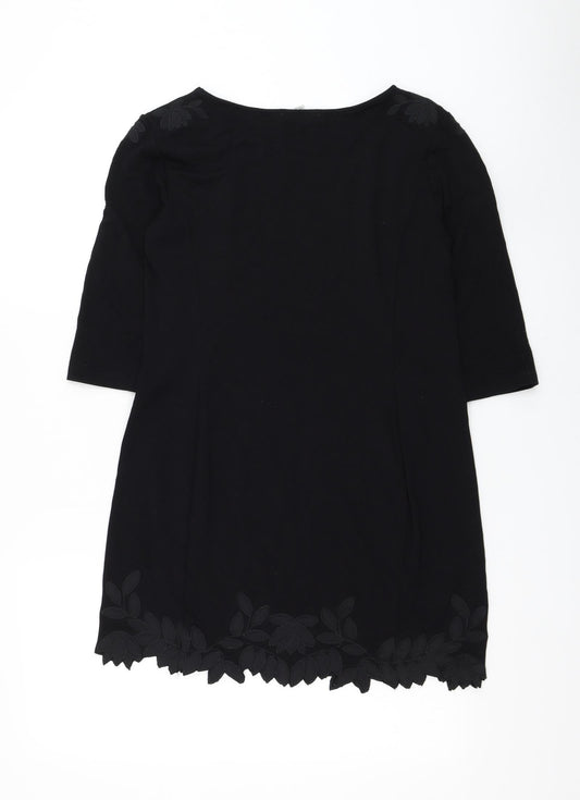 Womens UK Size S H&M Black Basic Blouse