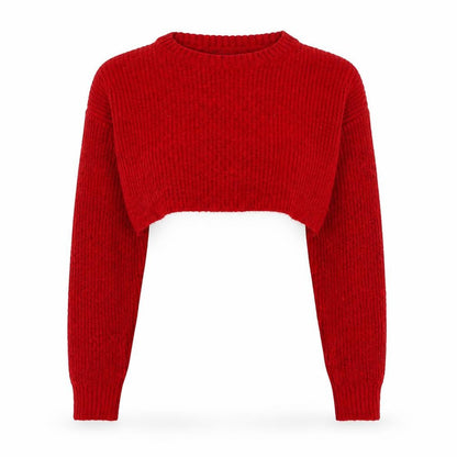 Womens UK Size M New Look Red Pullover Jumper