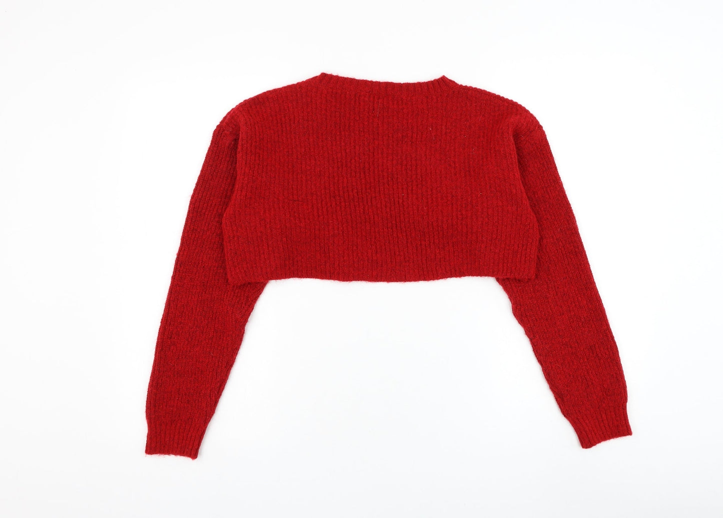 Womens UK Size M New Look Red Pullover Jumper