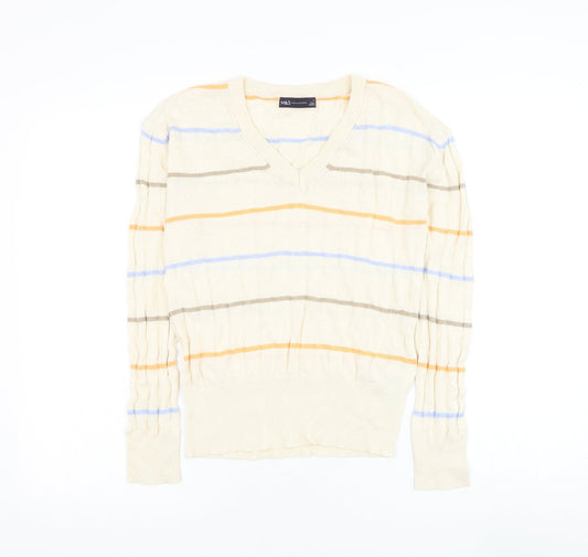 Womens UK Size S Marks and Spencer Beige Pullover Jumper