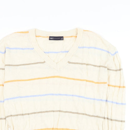 Womens UK Size S Marks and Spencer Beige Pullover Jumper