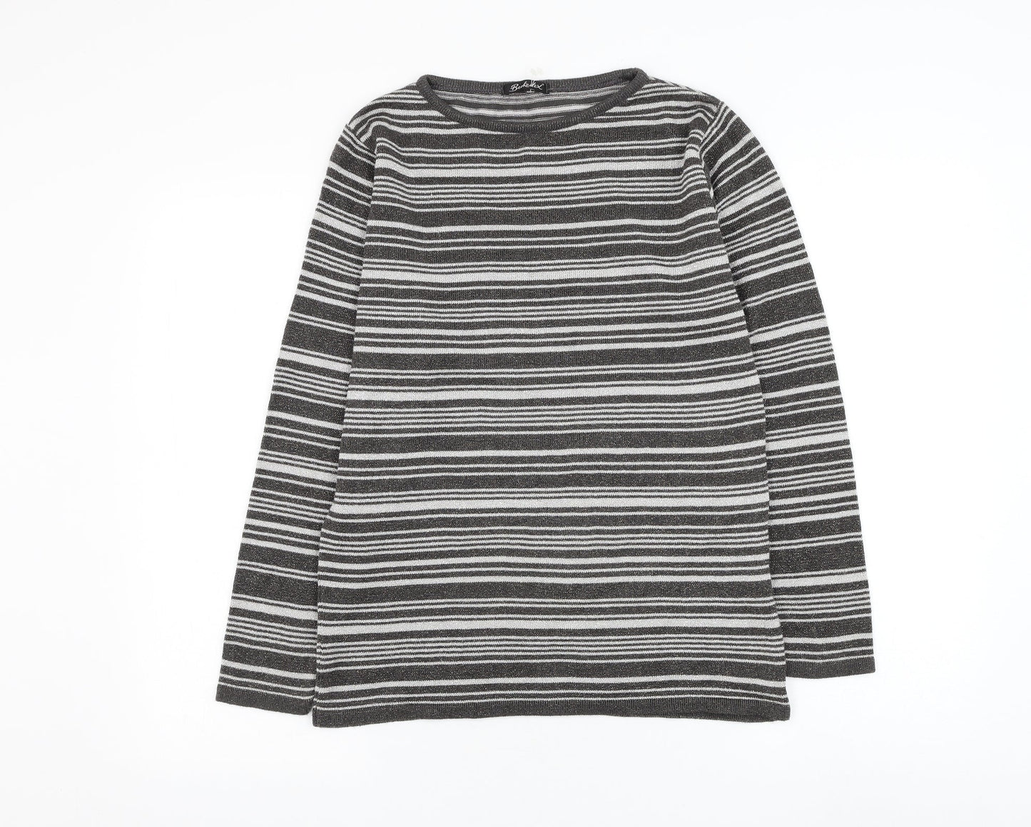 Womens UK Size 10 Berkertex Silver Pullover Jumper