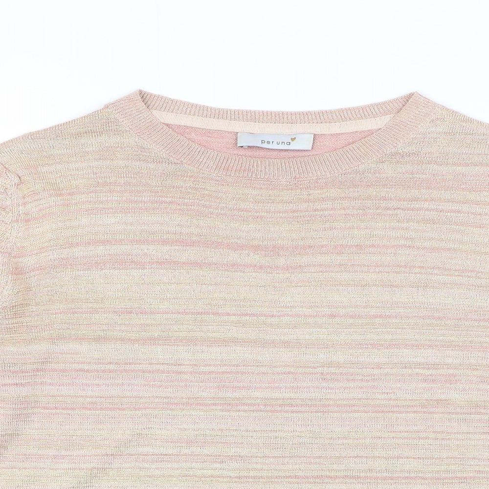 Womens UK Size 10 Marks and Spencer Pink Pullover Jumper