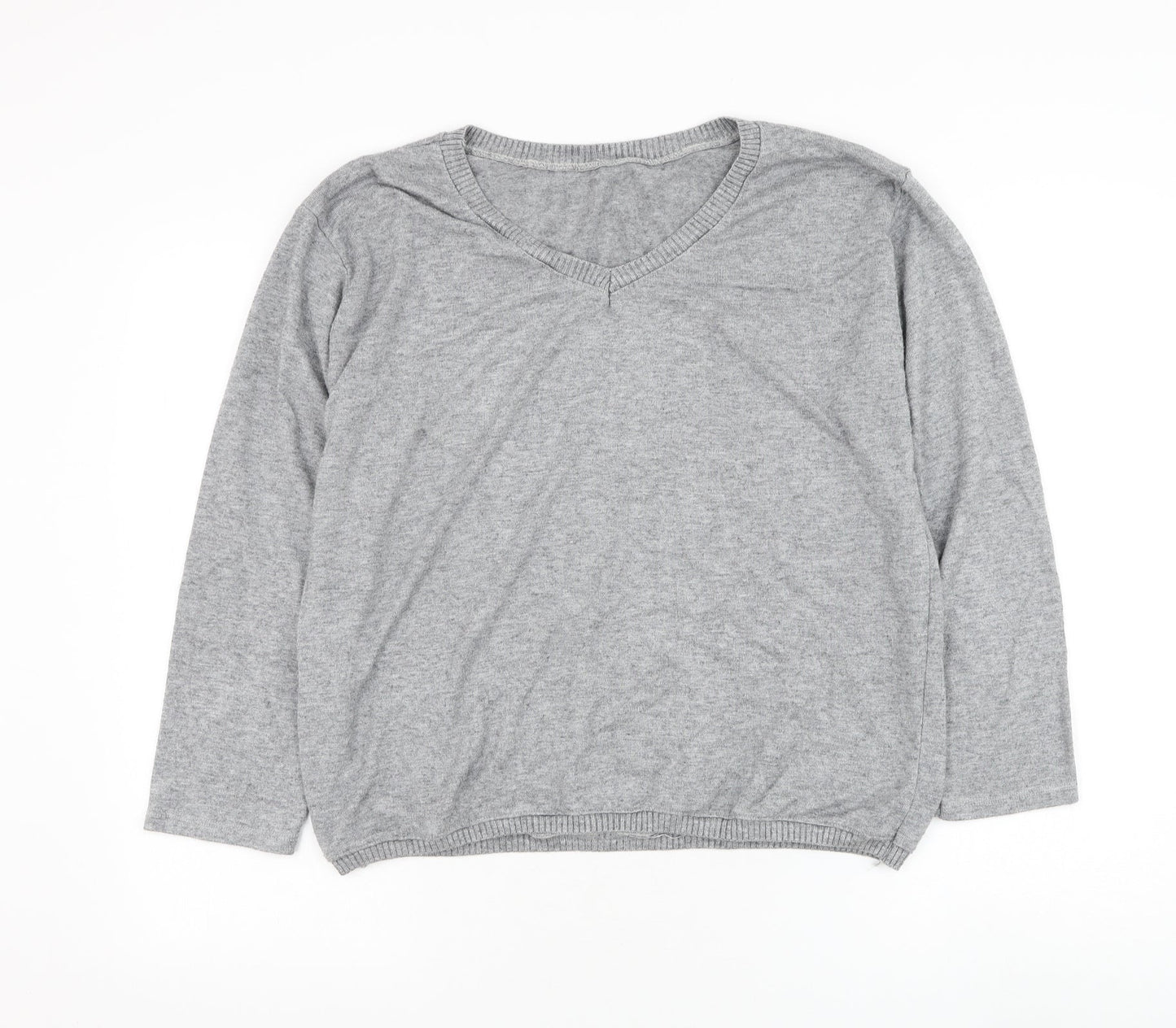 Womens UK Size M Preworn Grey Pullover Jumper