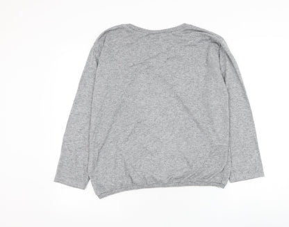 Womens UK Size M Preworn Grey Pullover Jumper