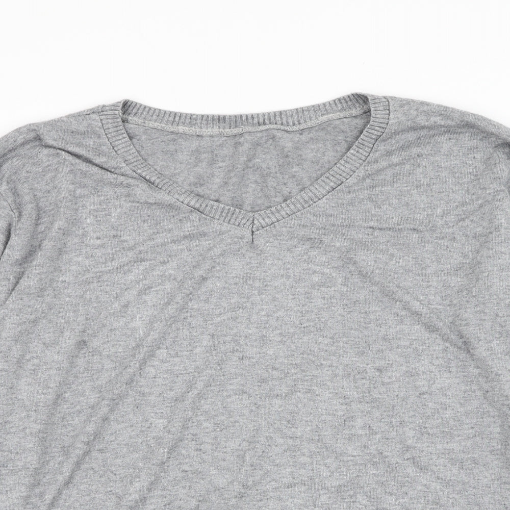 Womens UK Size M Preworn Grey Pullover Jumper
