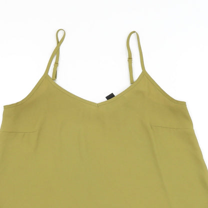 Primark Womens Green Polyester Camisole Tank Size 8 V-Neck