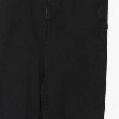 New Look Womens Black Cotton Skinny Jeans Size 10 L25 in Regular Zip
