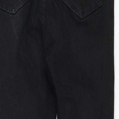 New Look Womens Black Cotton Skinny Jeans Size 10 L25 in Regular Zip